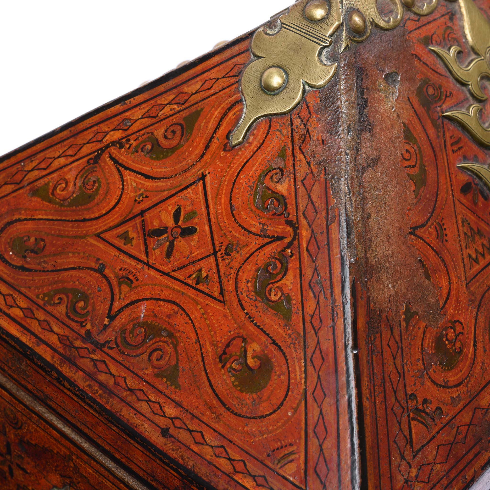 Painted Betel Nut Box With Mahjong Set From Kerala - 19thC - Image 10