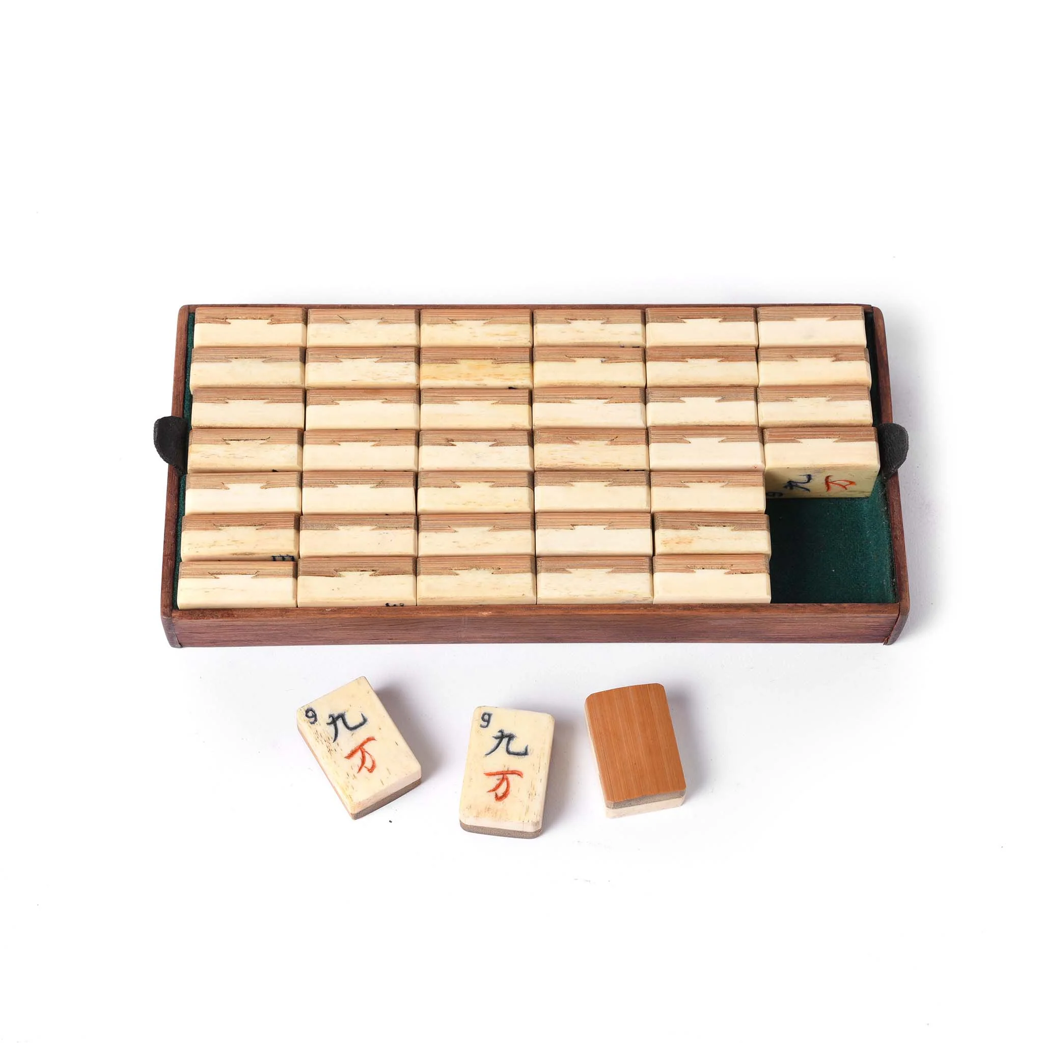 Painted Betel Nut Box With Mahjong Set From Kerala - 19thC - Image 5