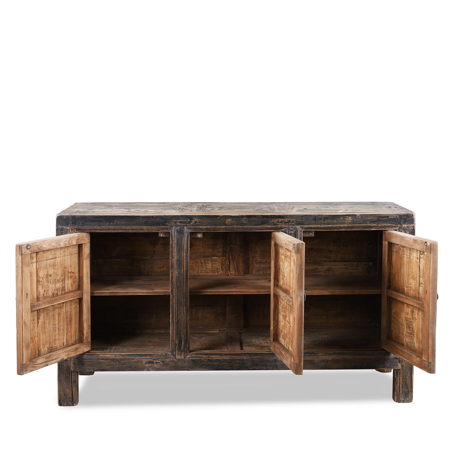 Painted Floral Sideboard From Shanxi - 19th century - Image 3