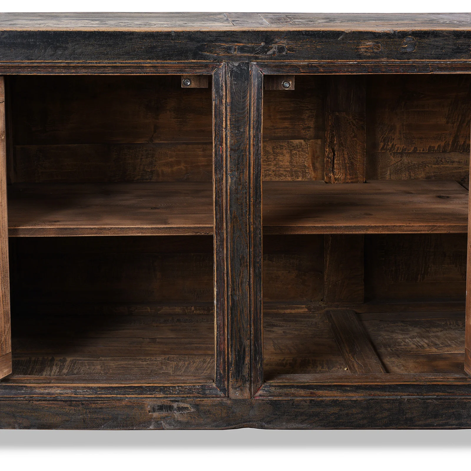 Painted Floral Sideboard From Shanxi - 19th century - Image 7