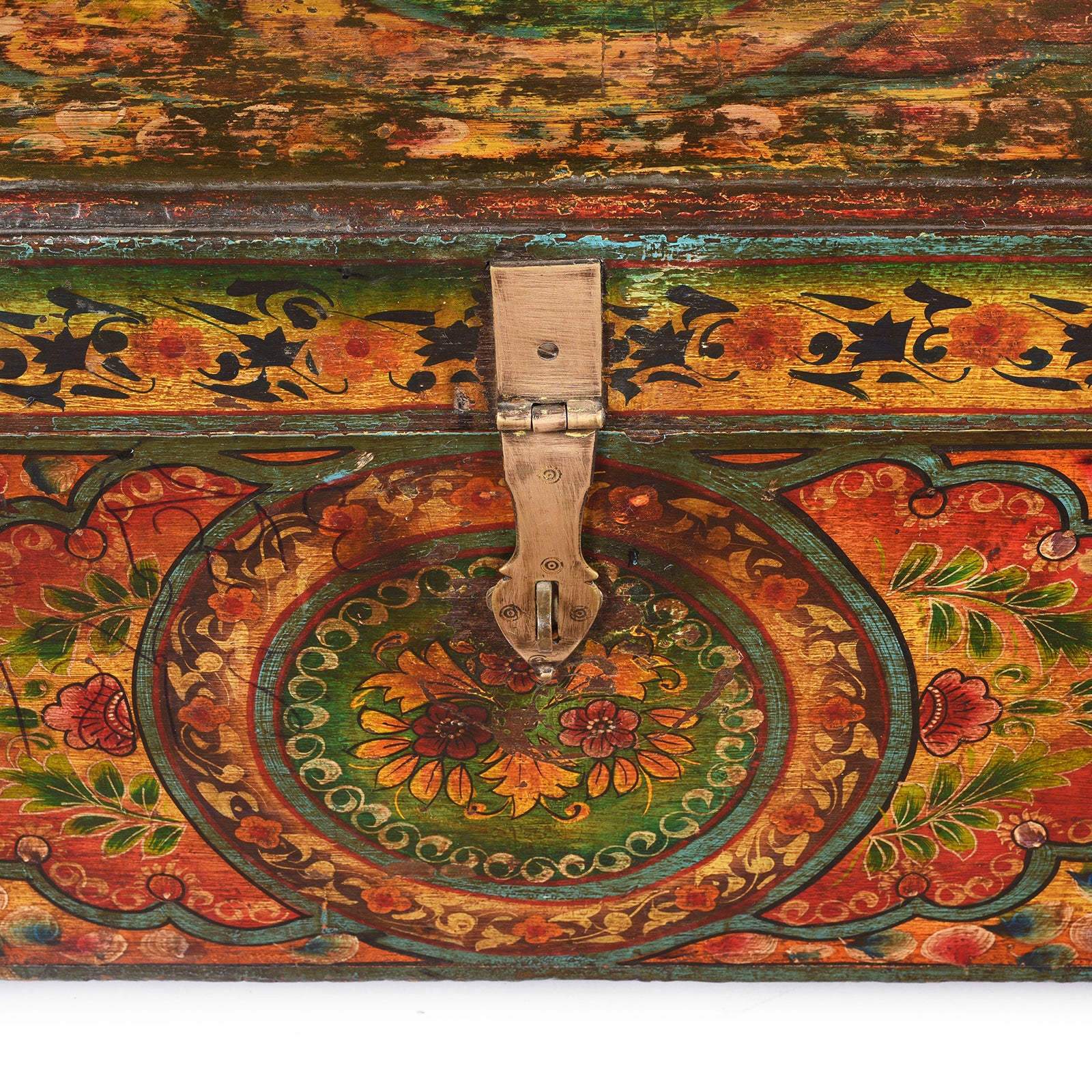 Old Indian Chest with Later Paint - 19thC - Image 3