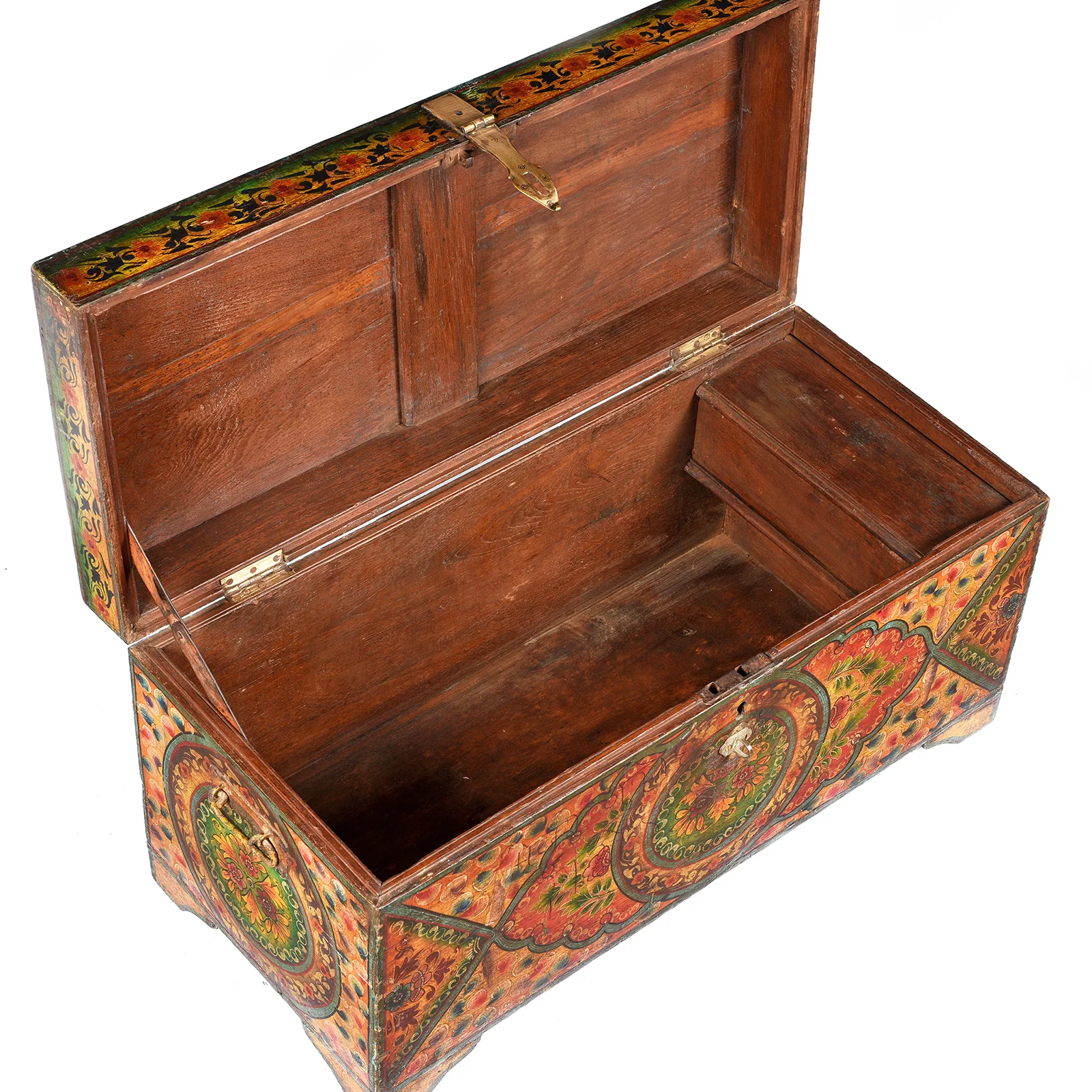 Old Indian Chest with Later Paint - 19thC - Image 5