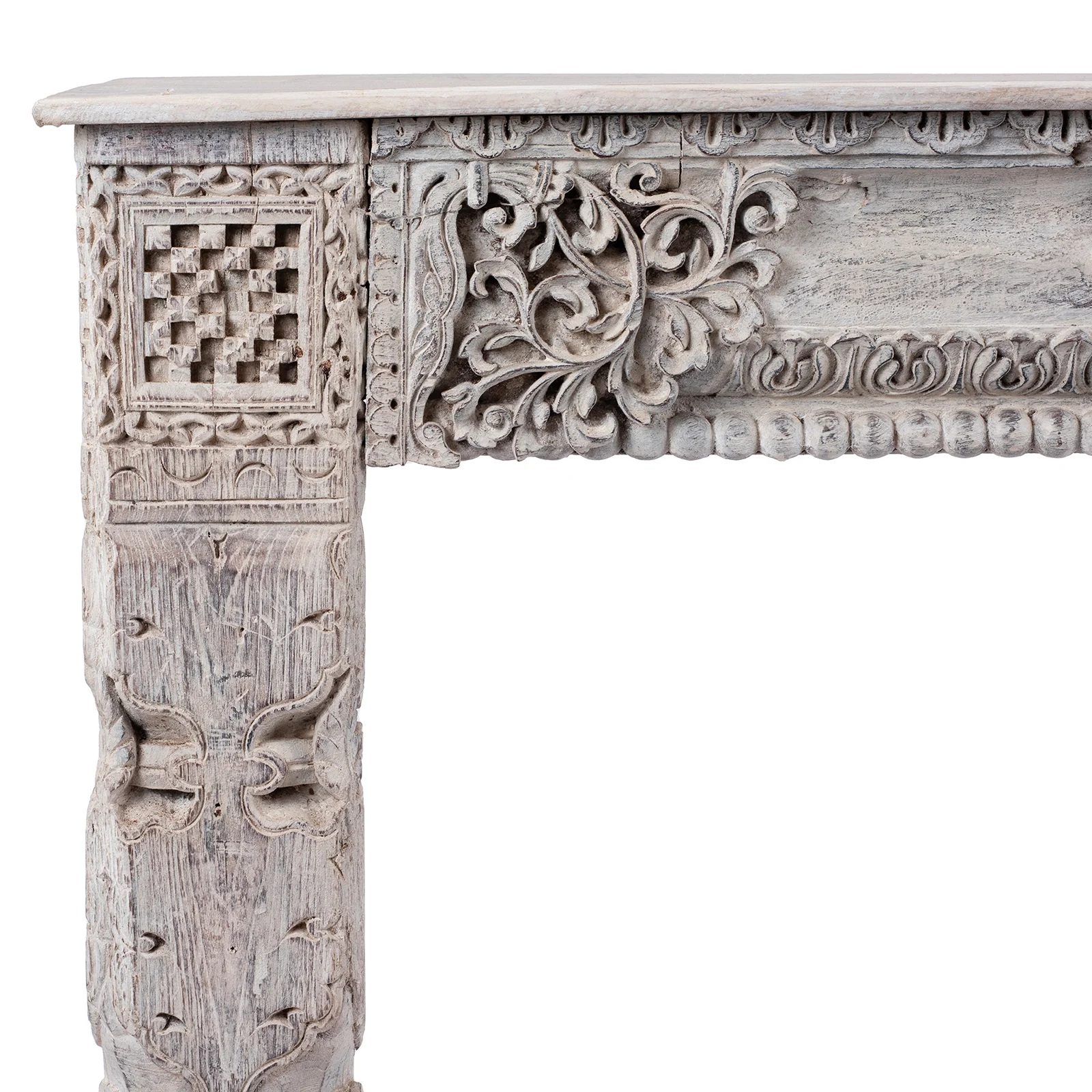 Painted Indian Console Table Made From Reclaimed Teak - Image 3