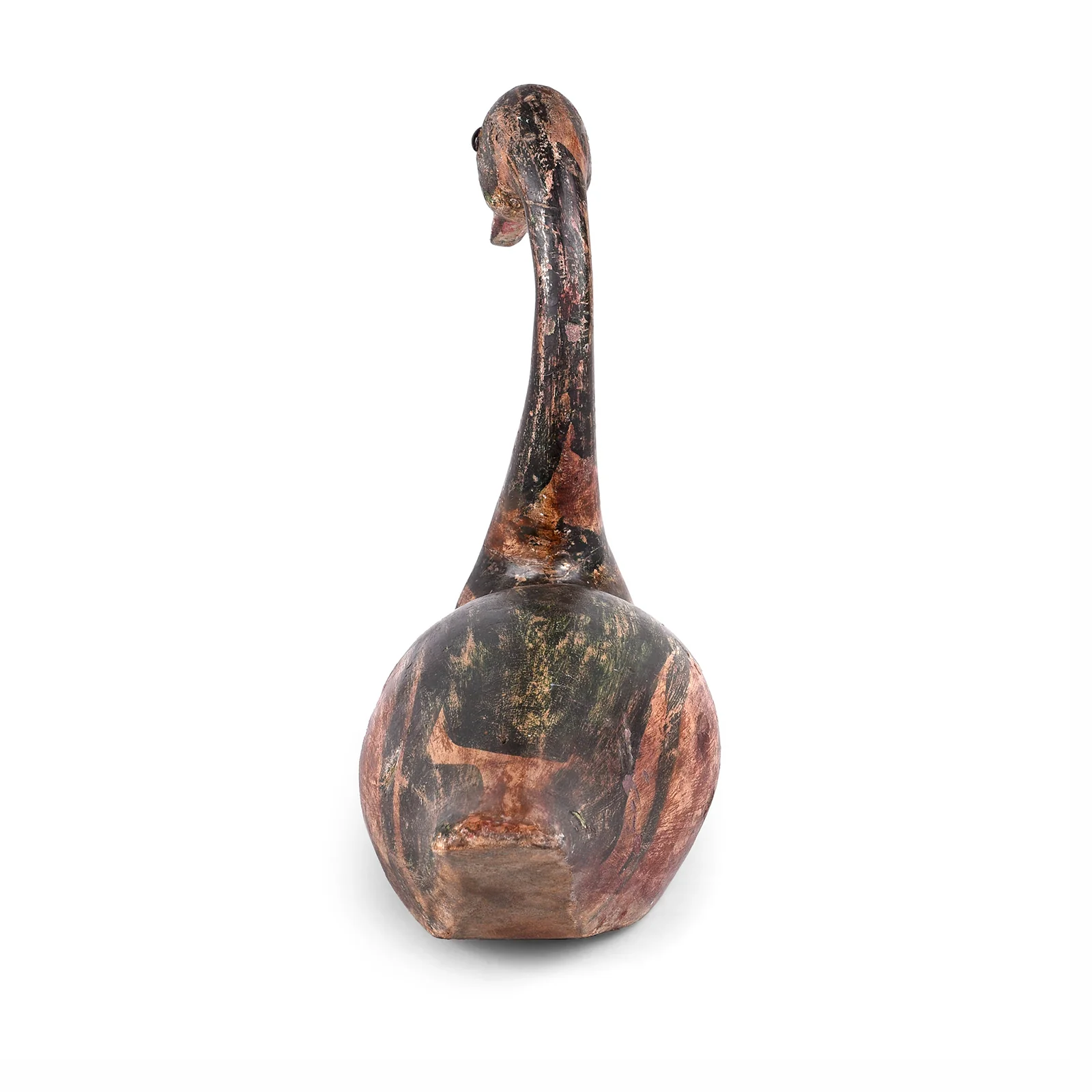 Painted Wooden Decoy Duck From India - Ca 1920 - Image 4