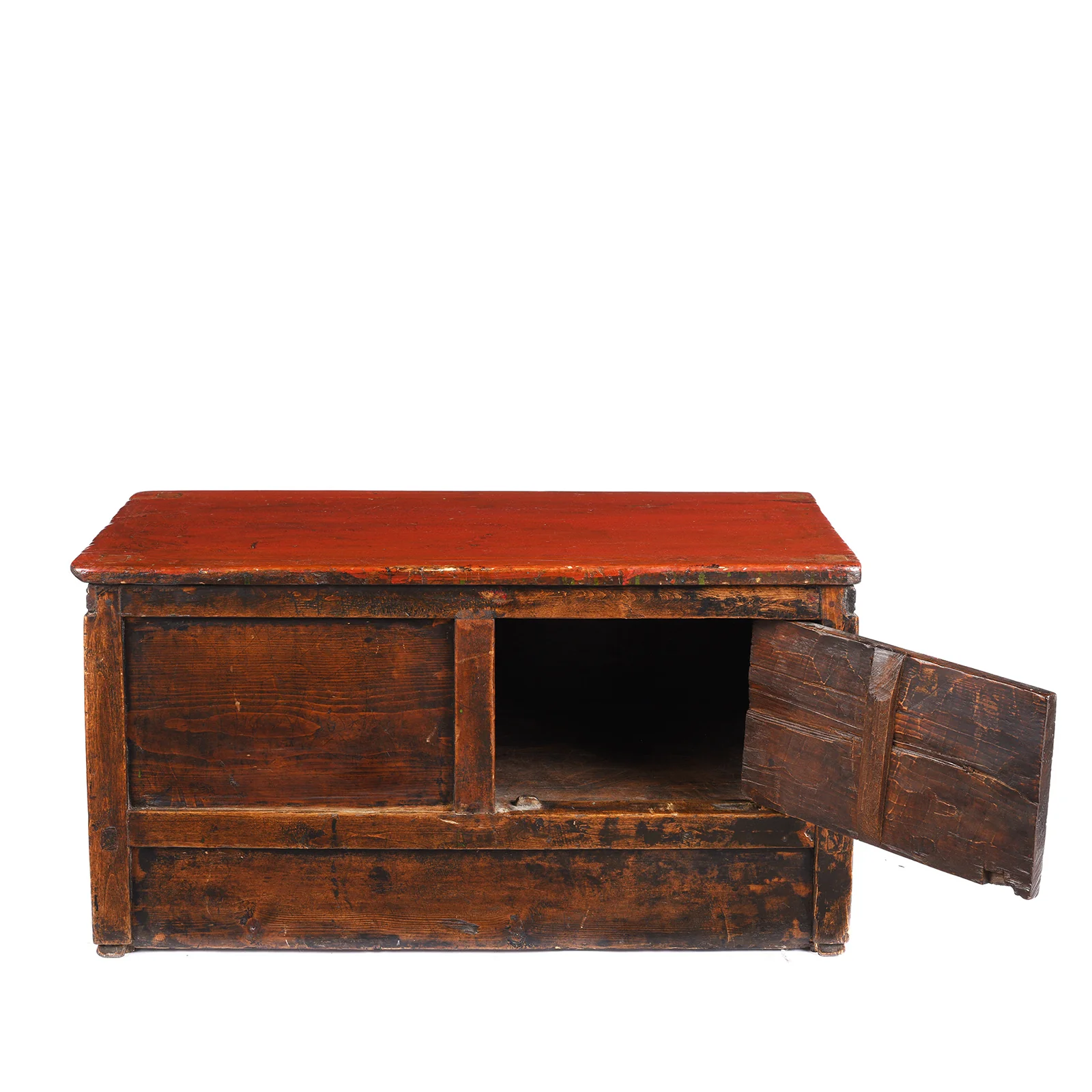 Painted Floral Choksar Prayer Table from Tibet - 19th Century - Image 9