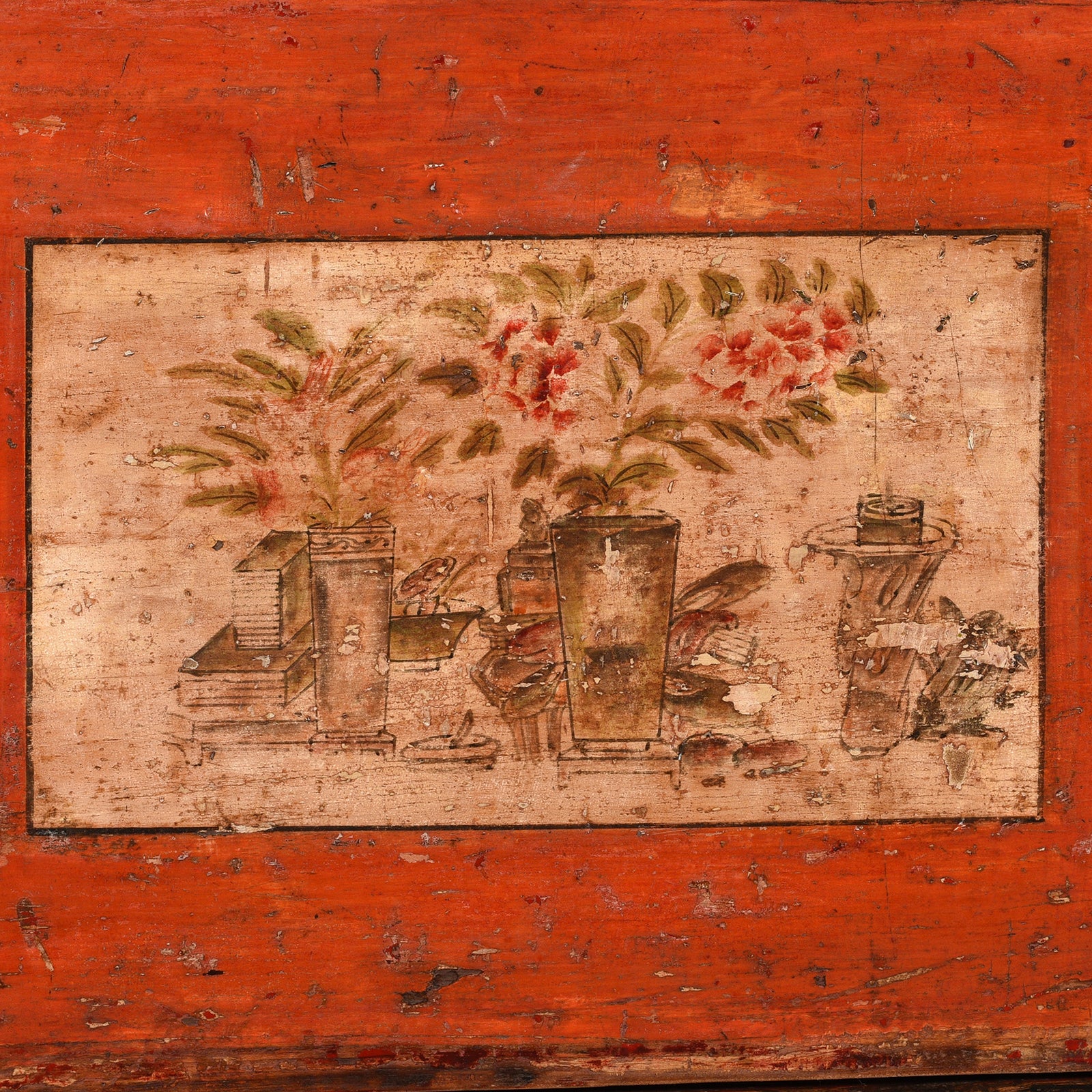 Painted Gansu Side Cabinet - Late 19th Century - Image 3