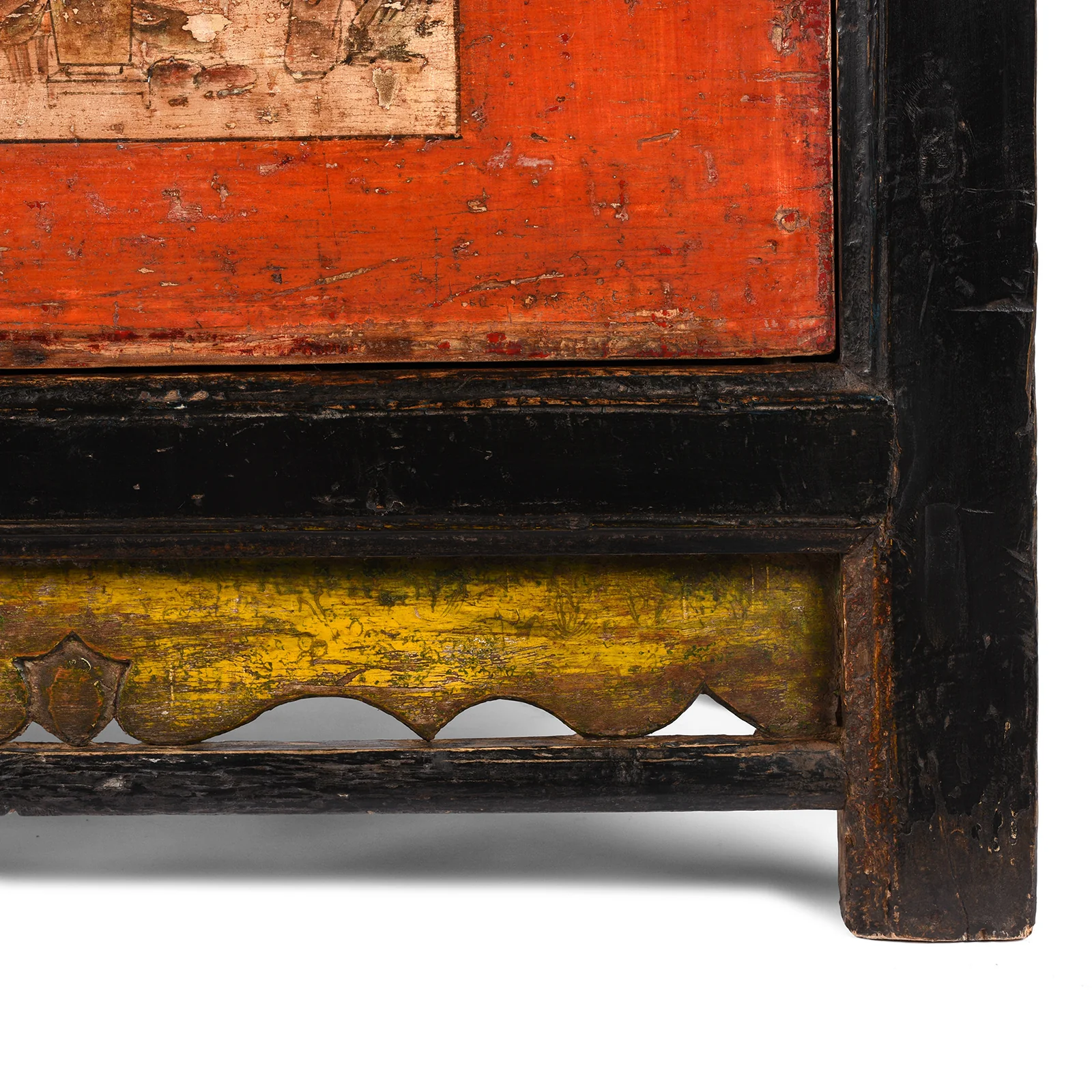 Painted Gansu Side Cabinet - Late 19th Century - Image 7