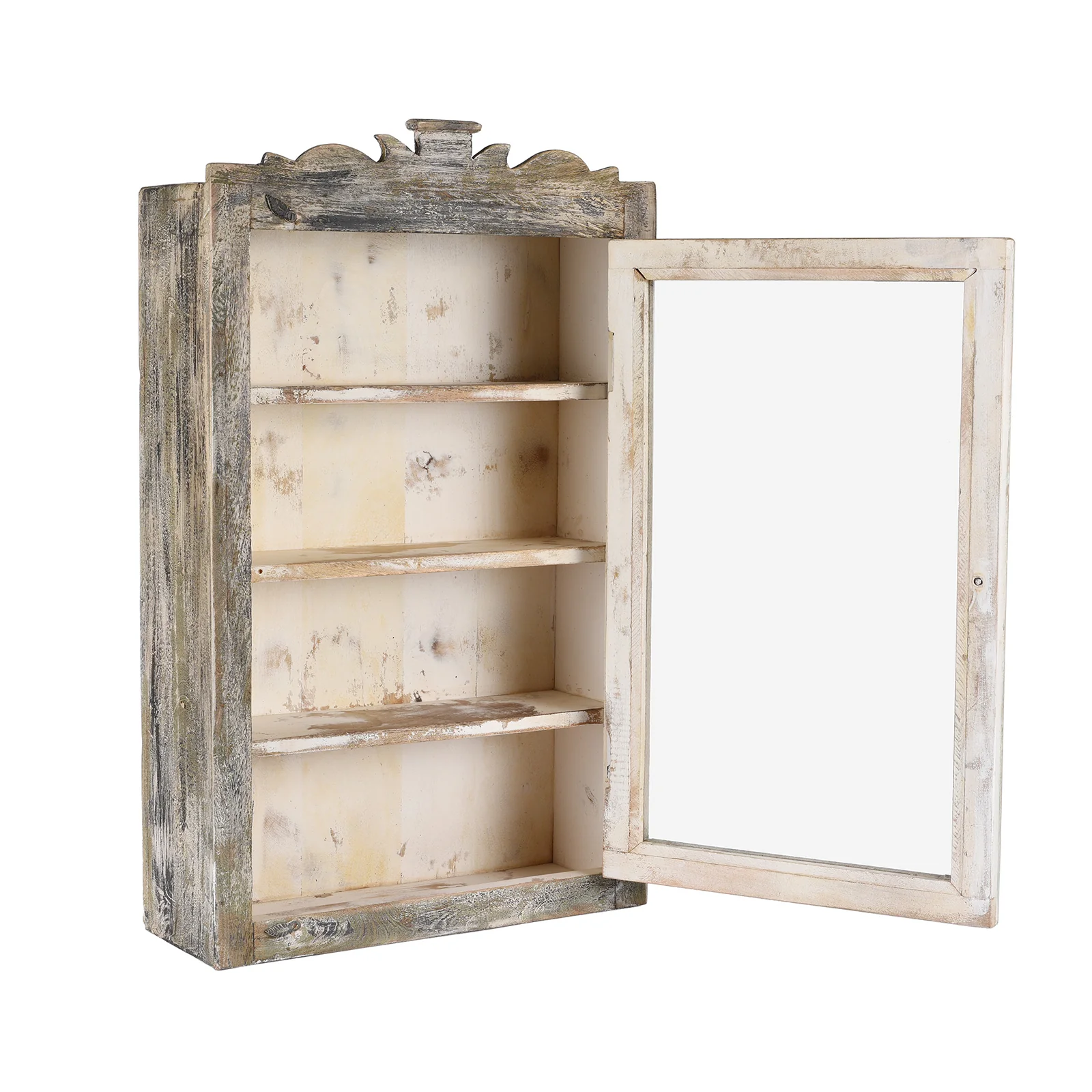 Painted Glazed Wall Cabinet - Image 3
