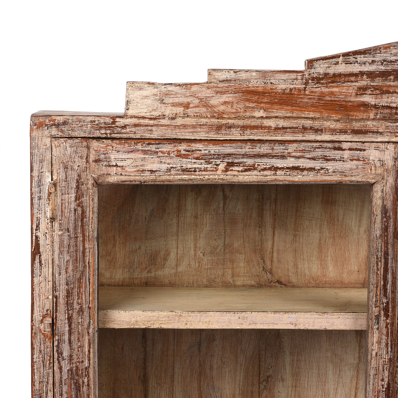 Painted Teak Glazed Wall Cabinet - Ca 1920 - Image 2