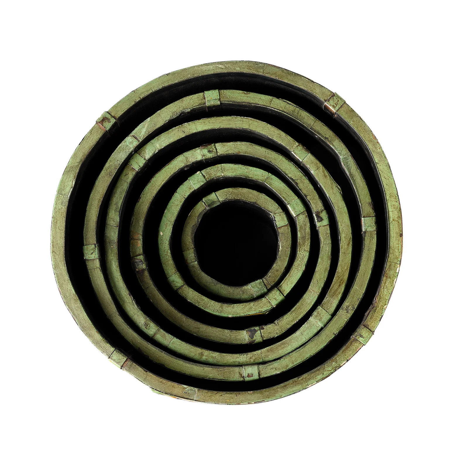 Painted Grain Measure Planter - Mughal Green - Image 11