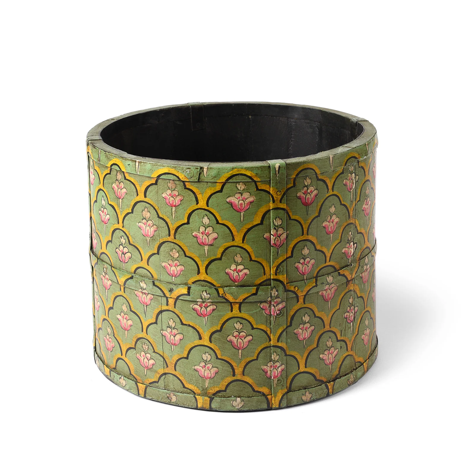 Painted Grain Measure Planter - Mughal Green - Image 9