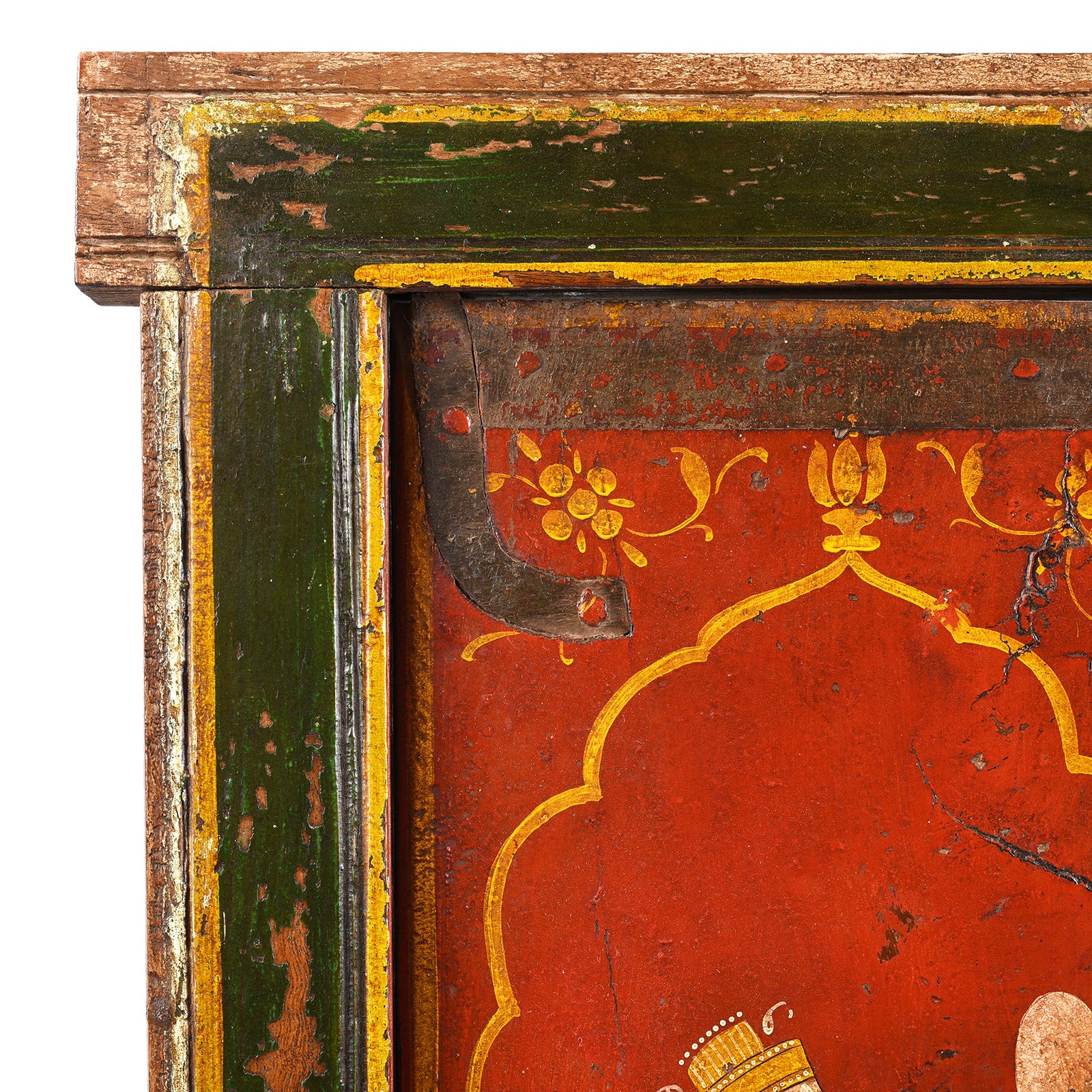 Painted Hanuman Bhairava Shutters From Bikaner - Ca 1900 - Image 5