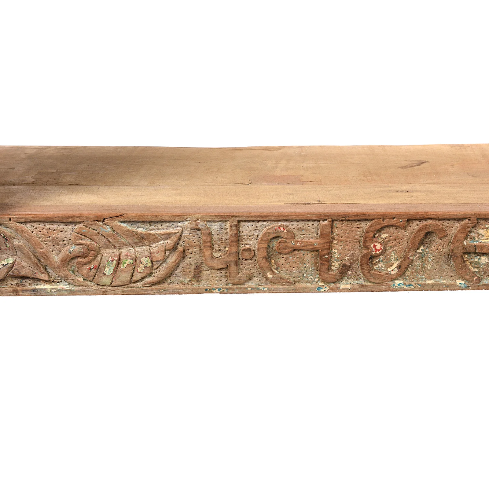 Painted Indian Console Table Made From Reclaimed Teak - Image 4