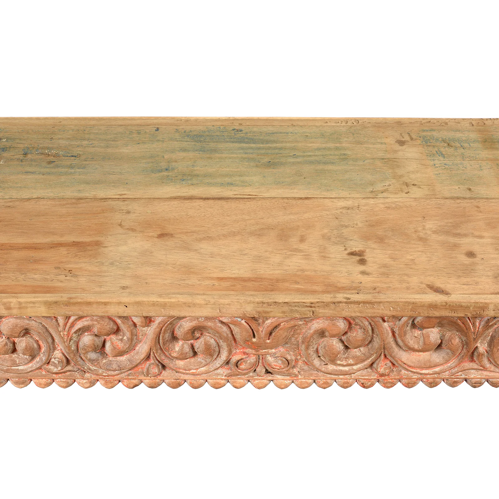 Painted Indian Console Table Made From Reclaimed Teak - Image 5