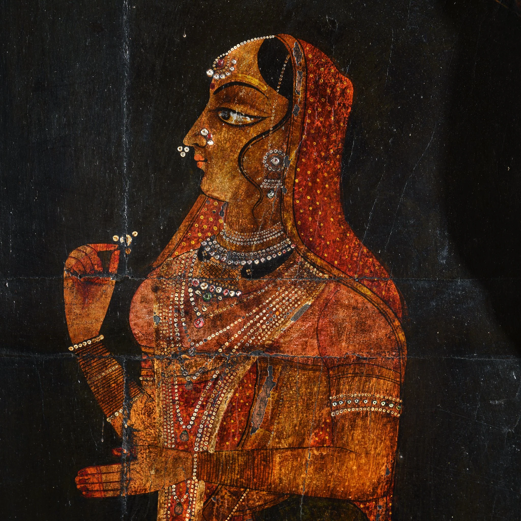 Painted Indian Doors From Bikaner - 19thC - Image 3