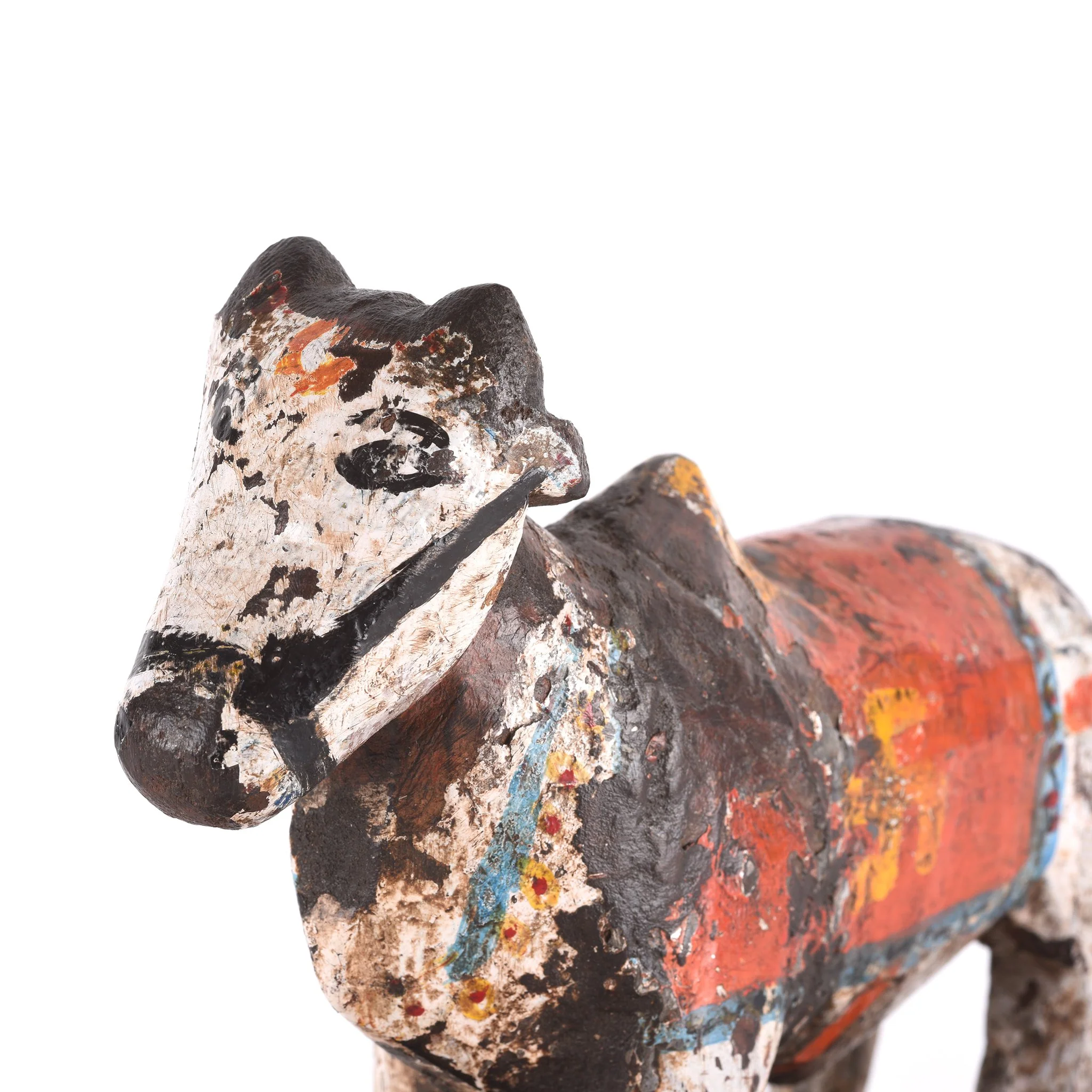 Painted Indian Nandi Bull Figurine From Rajasthan - Ca 1920 - Image 4