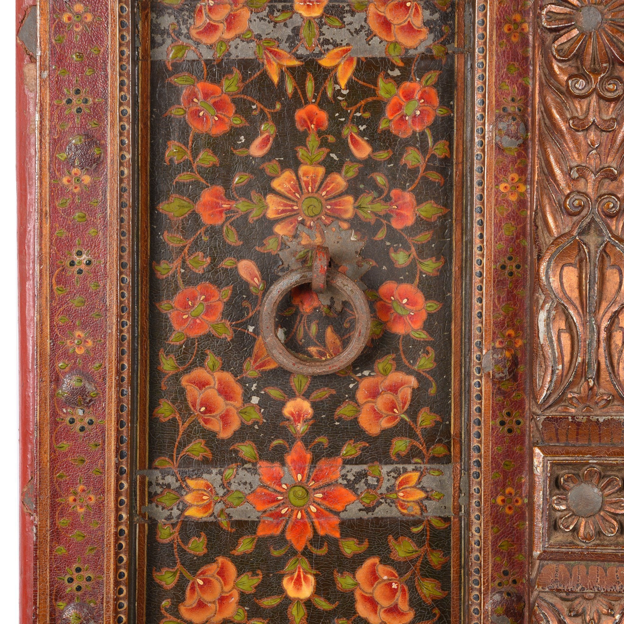 Painted Indian Window Shutter From Bikaner - 18thC - Image 2