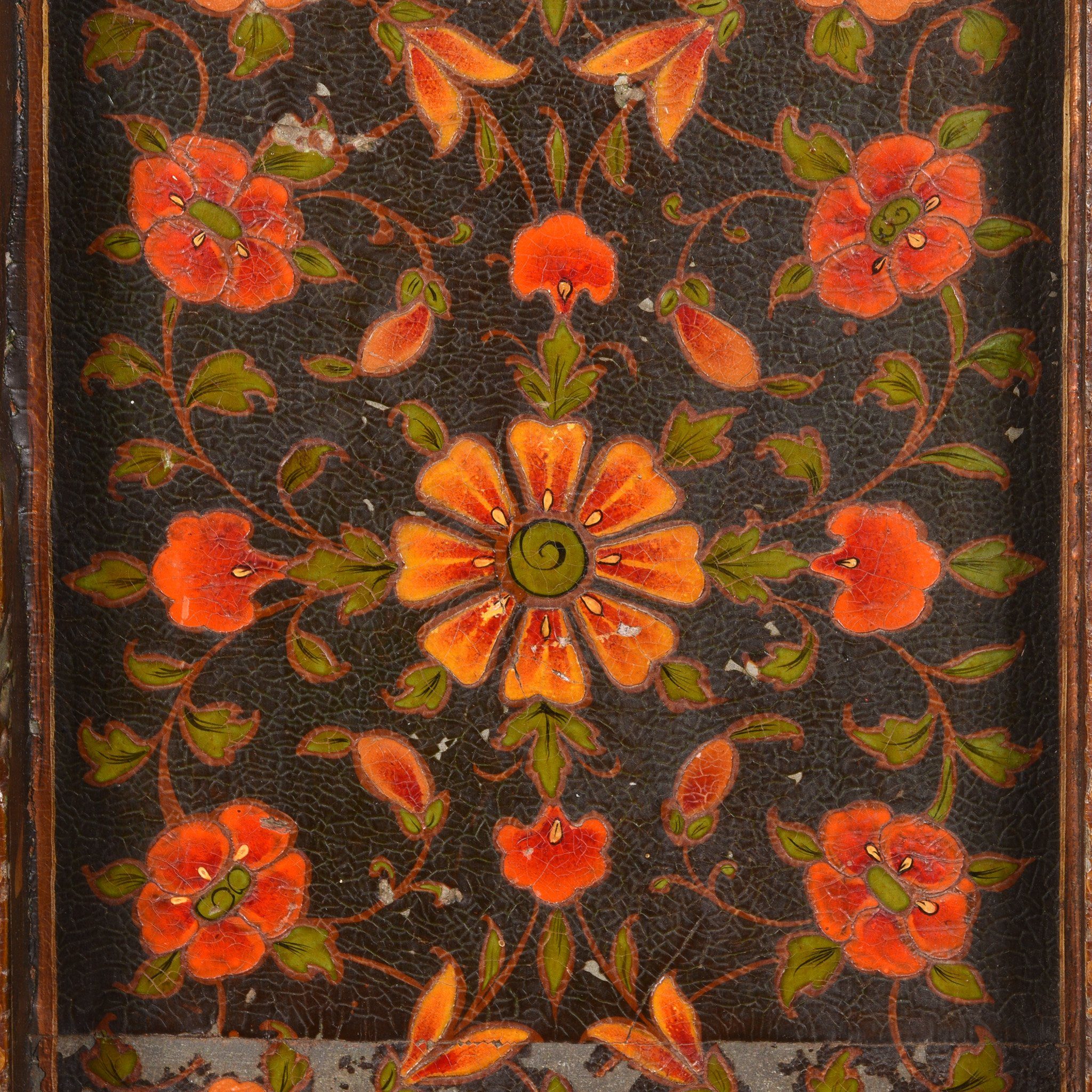 Painted Indian Window Shutter From Bikaner - 18thC - Image 3