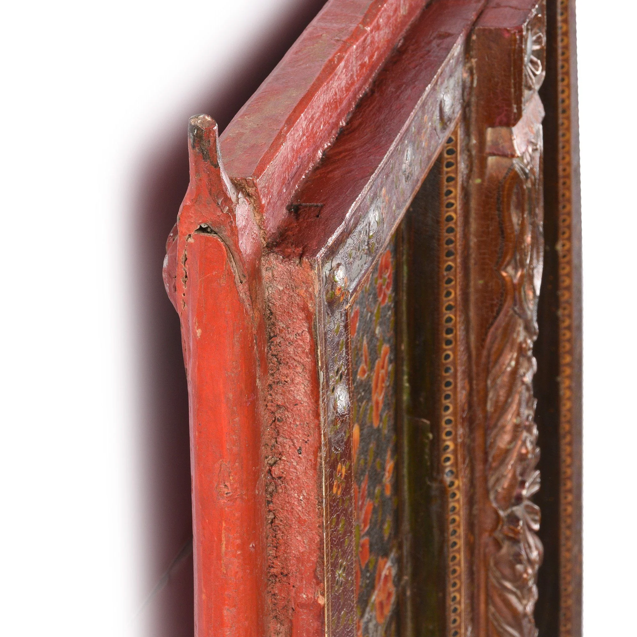 Painted Indian Window Shutter From Bikaner - 18thC - Image 4