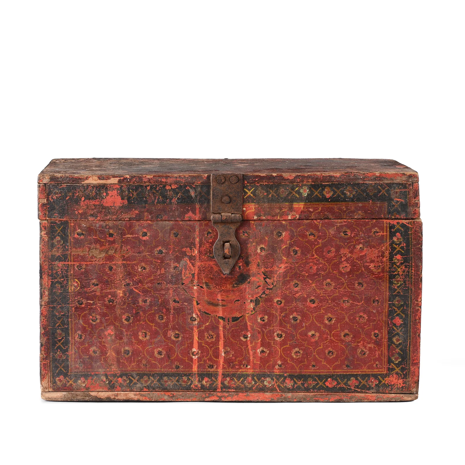 Painted Jain Book Box From Gujarat - 19th Century
