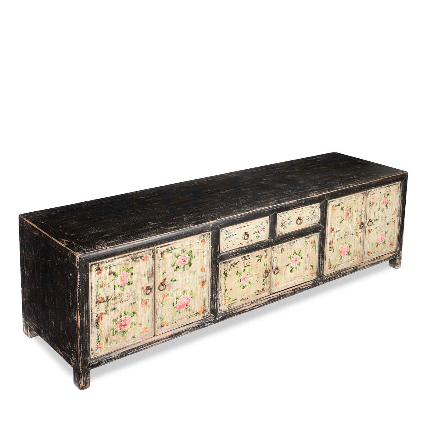 Painted 'Kang' Low Cabinet From Mongolia - Image 2