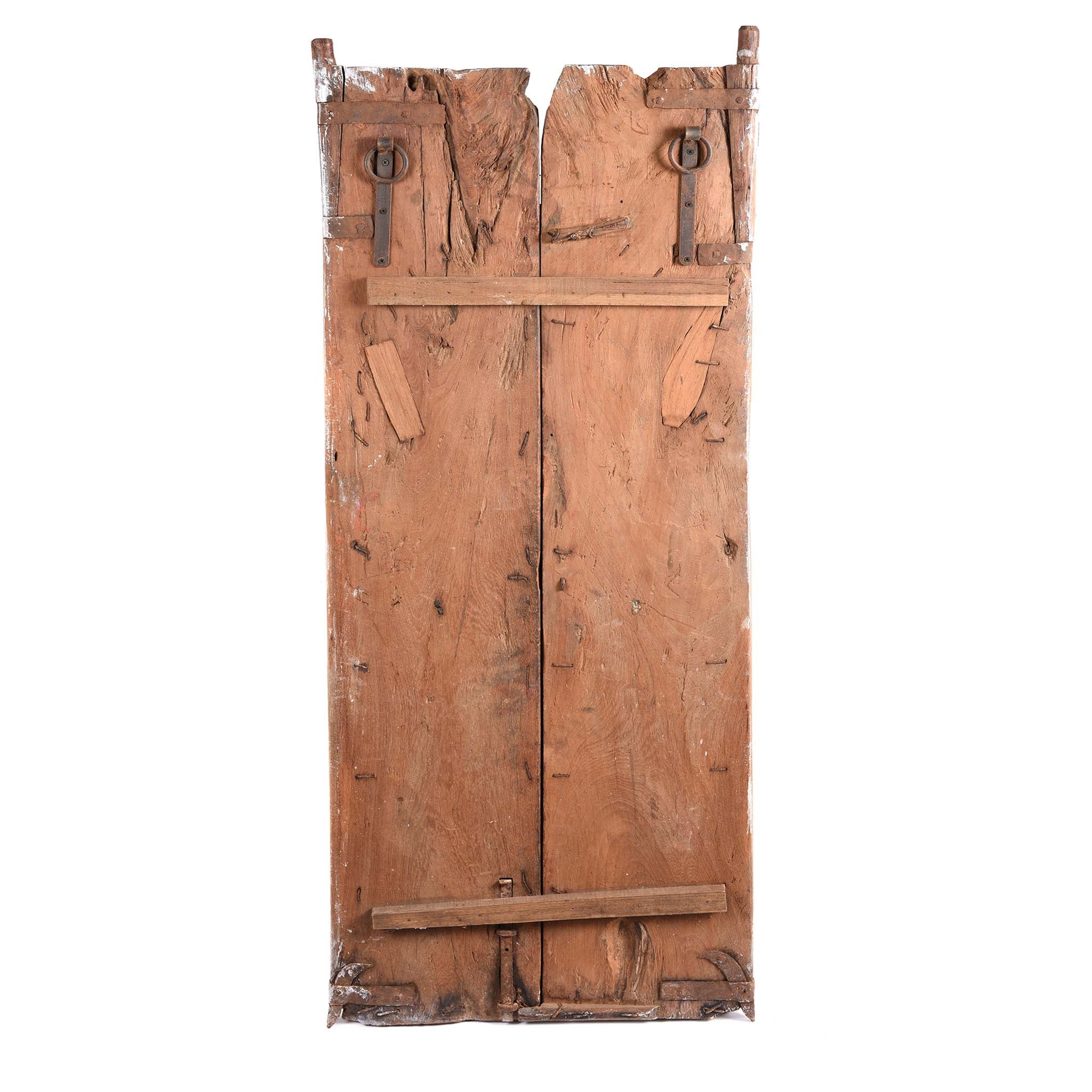 Painted Mica Indian Window Shutter From Rajasthan - 18thC - Image 6