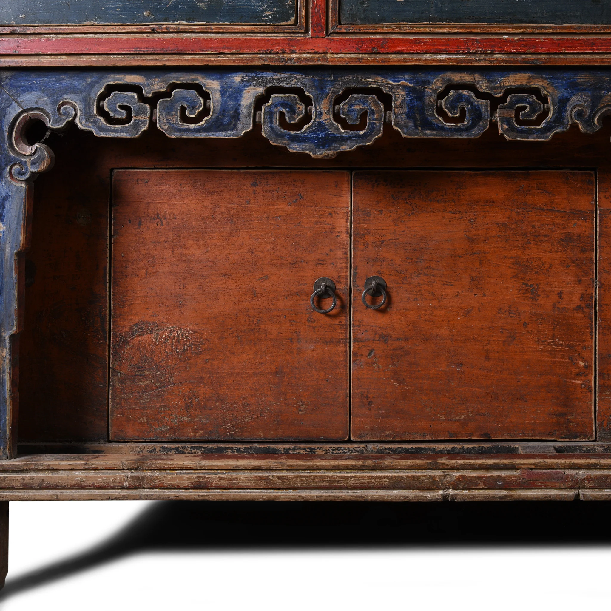 Painted Mongolian Altar Cabinet - Early 19thC - Image 3