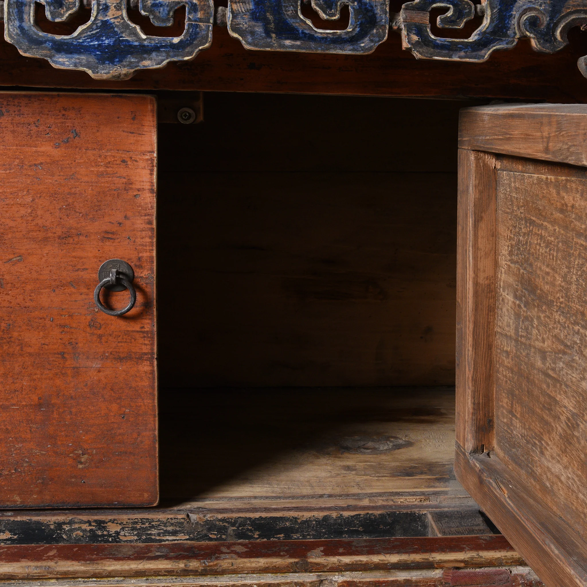 Painted Mongolian Altar Cabinet - Early 19thC - Image 6