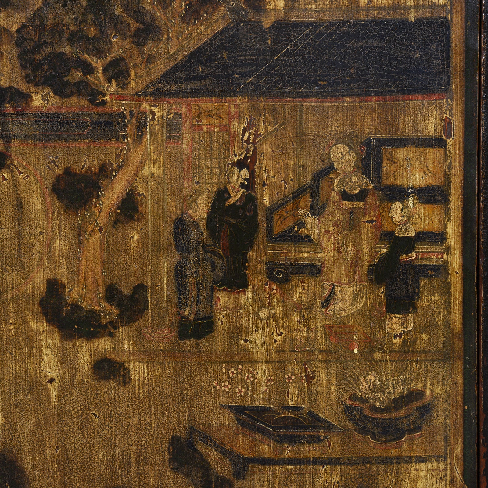Painted Cedar Sideboard From Mongolia - 19thC - Image 6