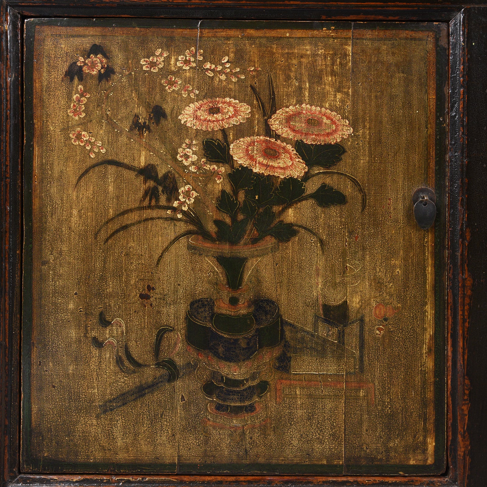 Painted Cedar Sideboard From Mongolia - 19thC - Image 7
