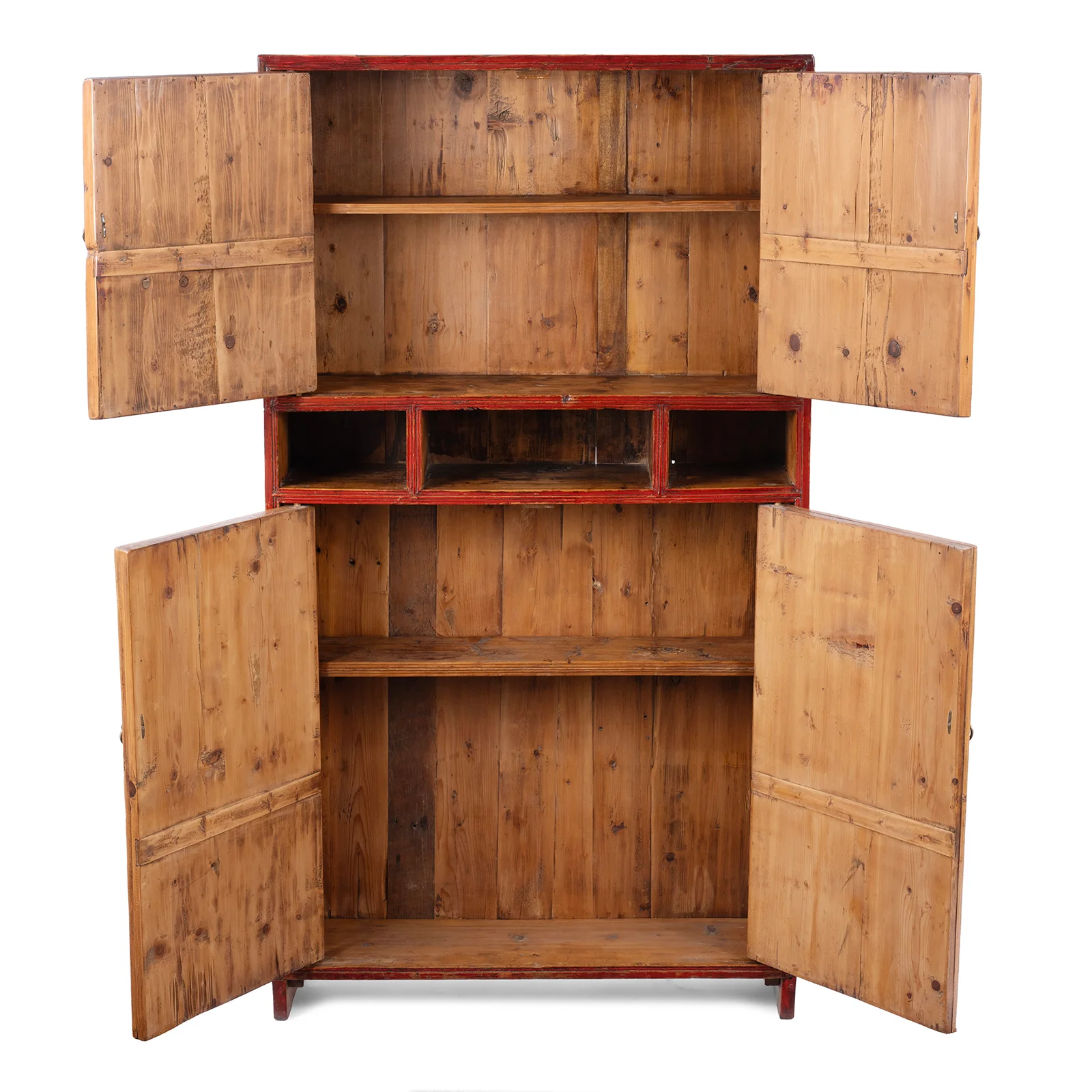 Painted Mongolian Storage Cabinet - Late 19th Century - Image 10