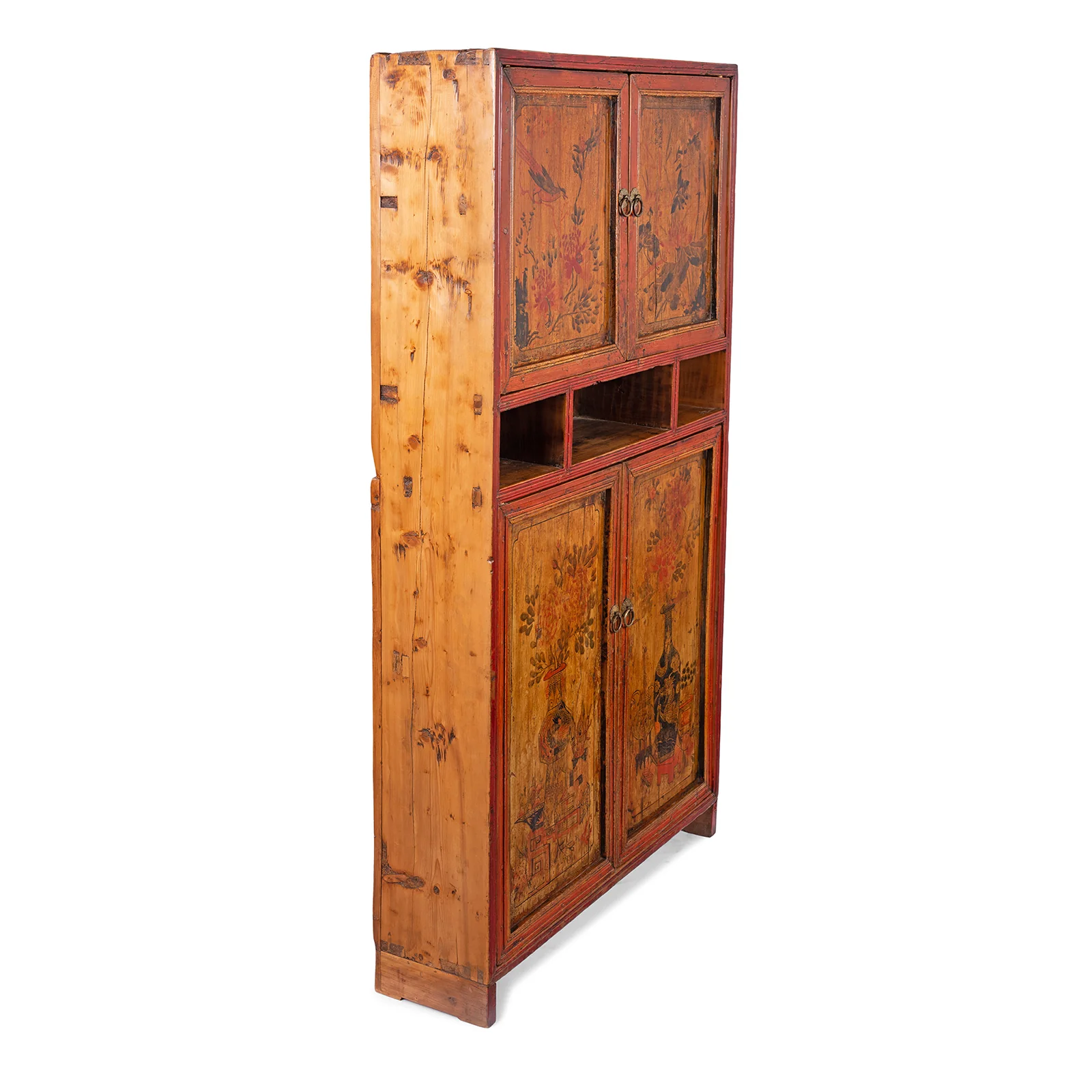 Painted Mongolian Storage Cabinet - Late 19th Century - Image 12