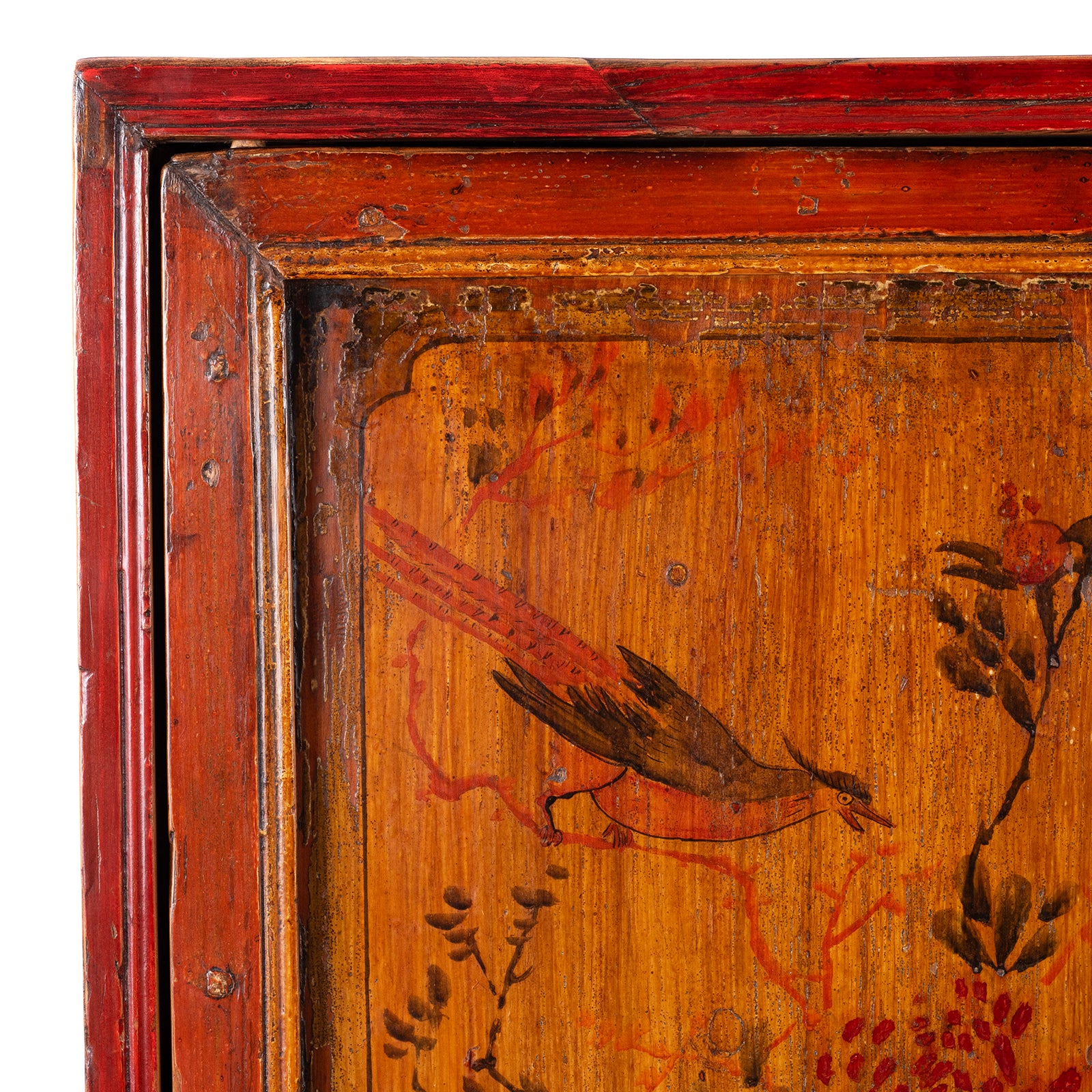 Painted Mongolian Storage Cabinet - Late 19th Century - Image 3