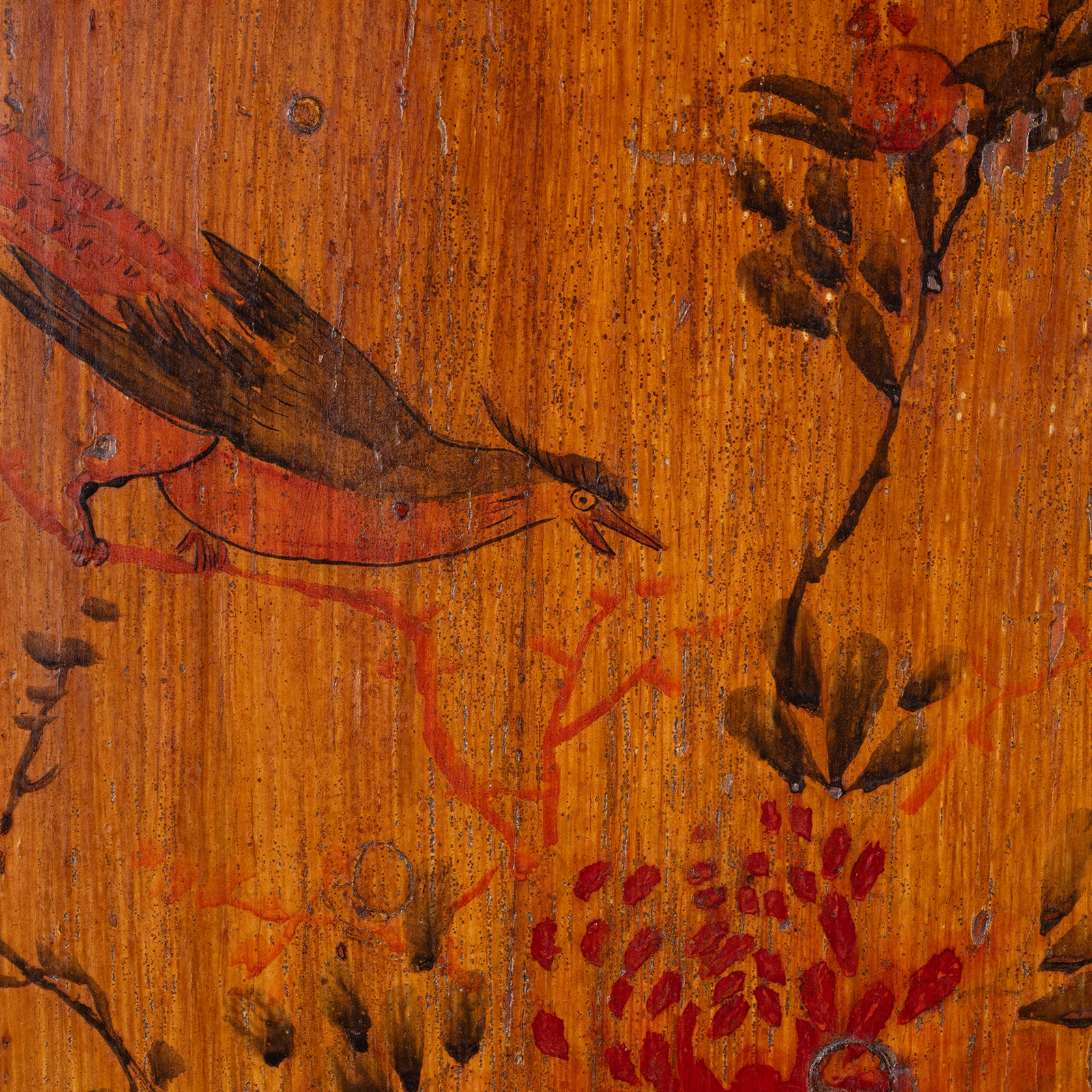 Painted Mongolian Storage Cabinet - Late 19th Century - Image 4