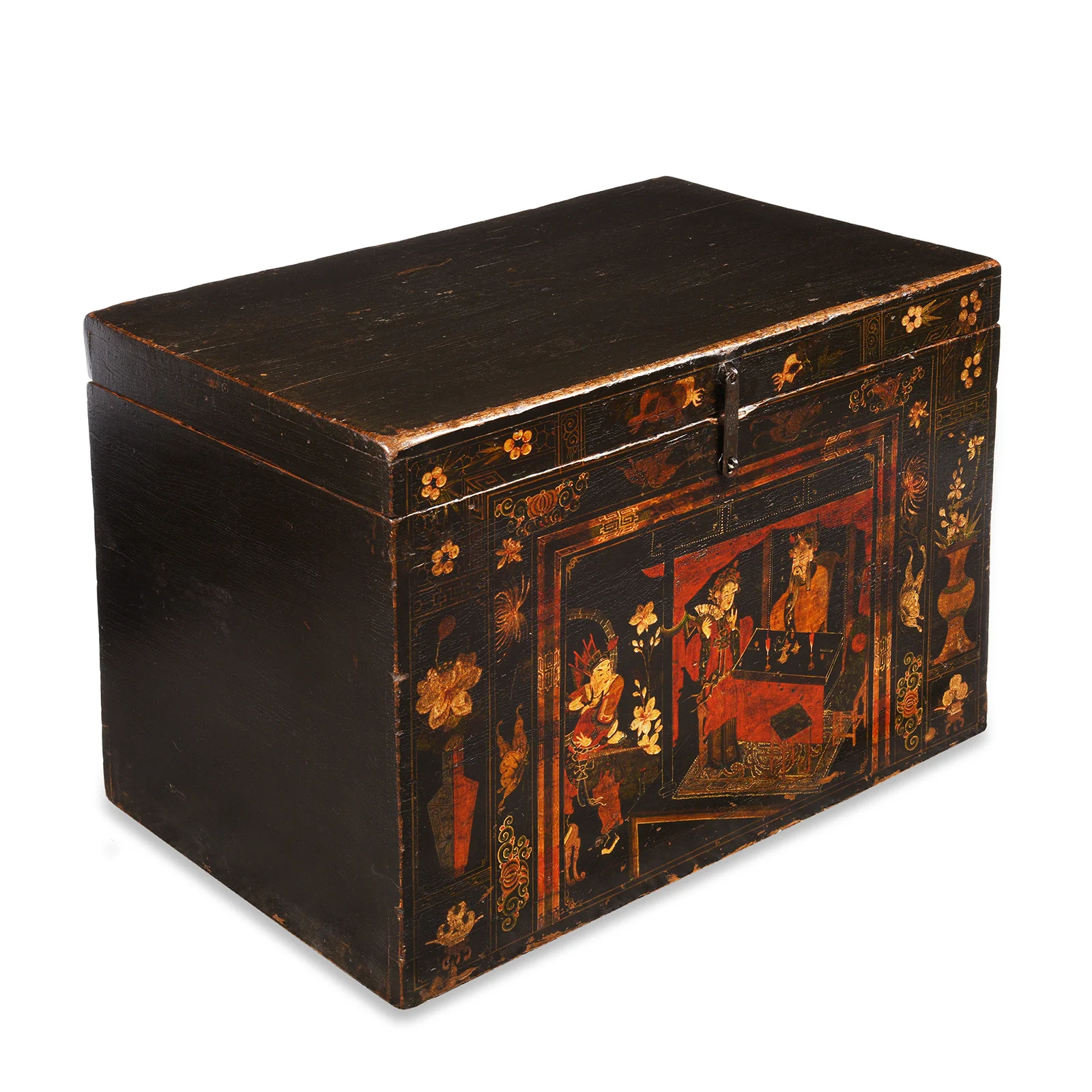 Painted Opera Chest From Shanxi - 19th Century - Image 3