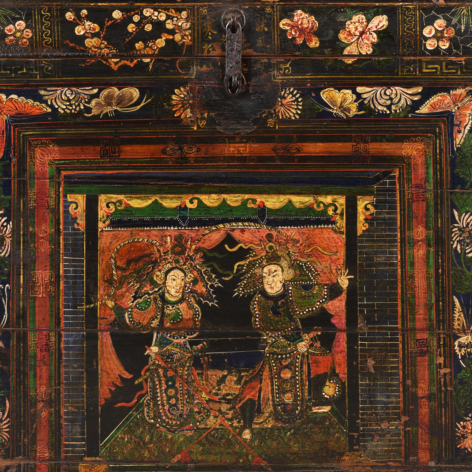 Painted Opera Chest From Shanxi - 19th Century - Image 3