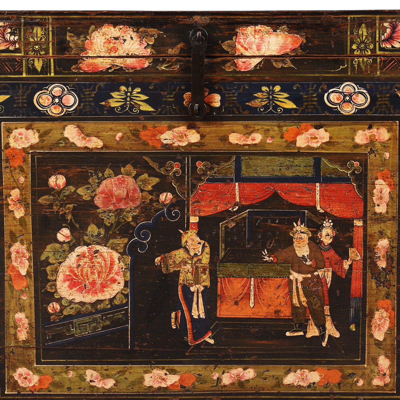 Painted Opera Chest From Shanxi - 19th Century - Image 3