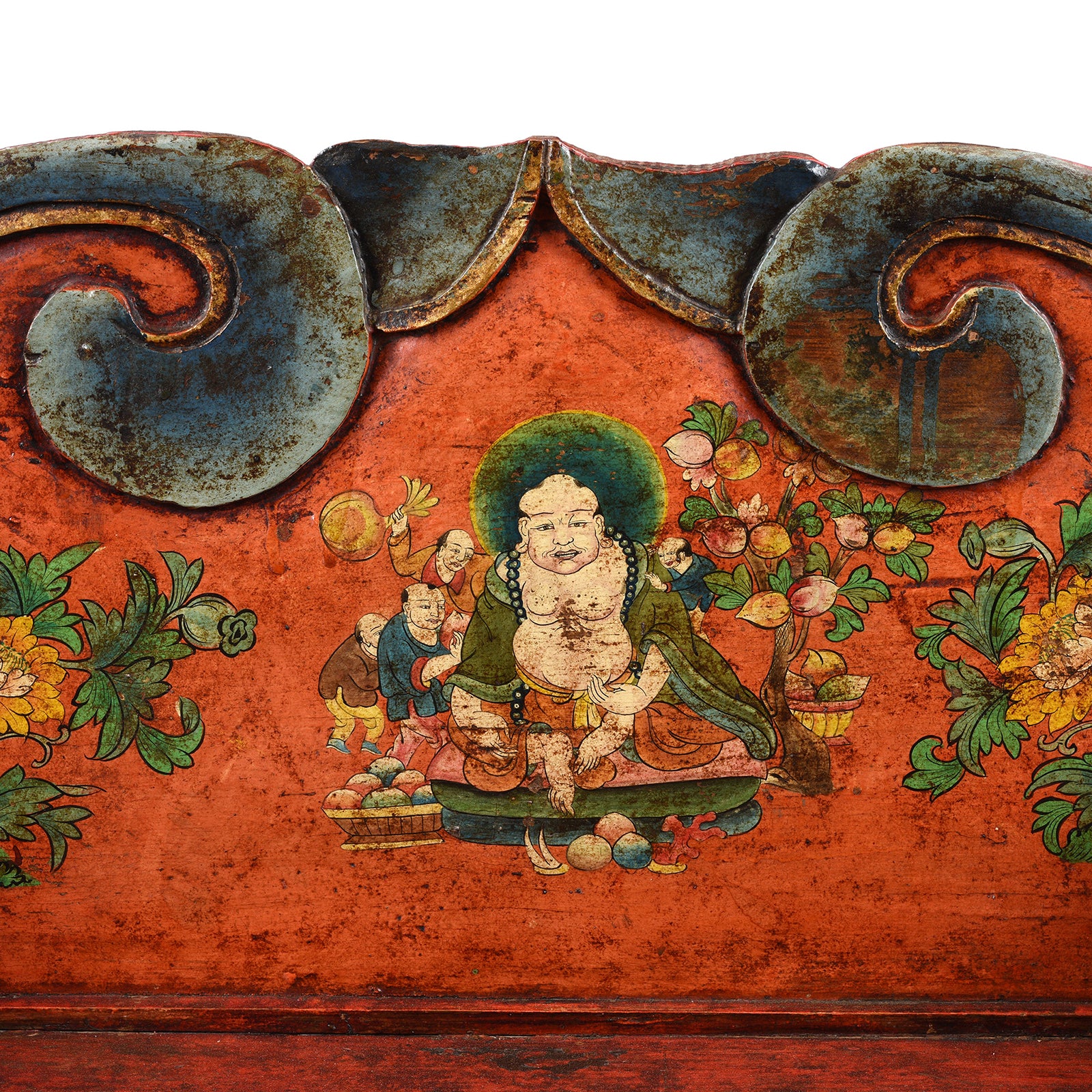 Painted Pegam Prayer Table From Tibet - Ca 1900 - Image 3