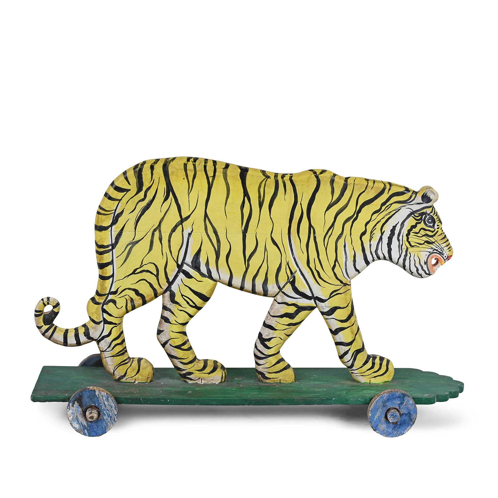 Jade Jagger's Painted 'Pull-along' Tiger - Ca 1960