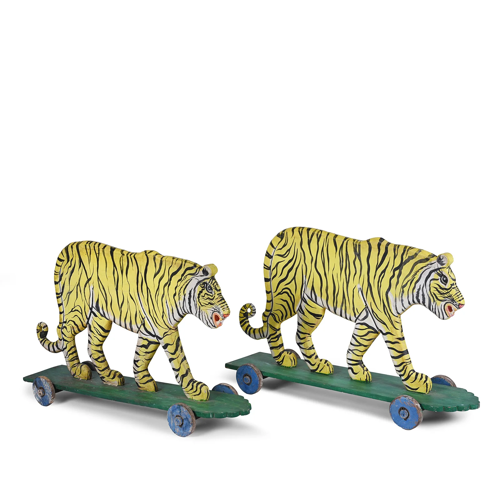 Jade Jagger's Painted 'Pull-along' Tiger - Ca 1960 - Image 2