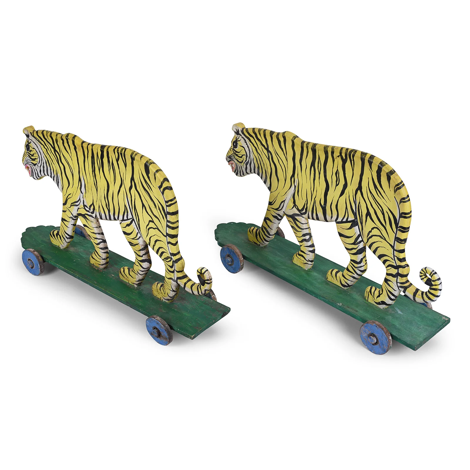 Jade Jagger's Painted 'Pull-along' Tiger - Ca 1960 - Image 8