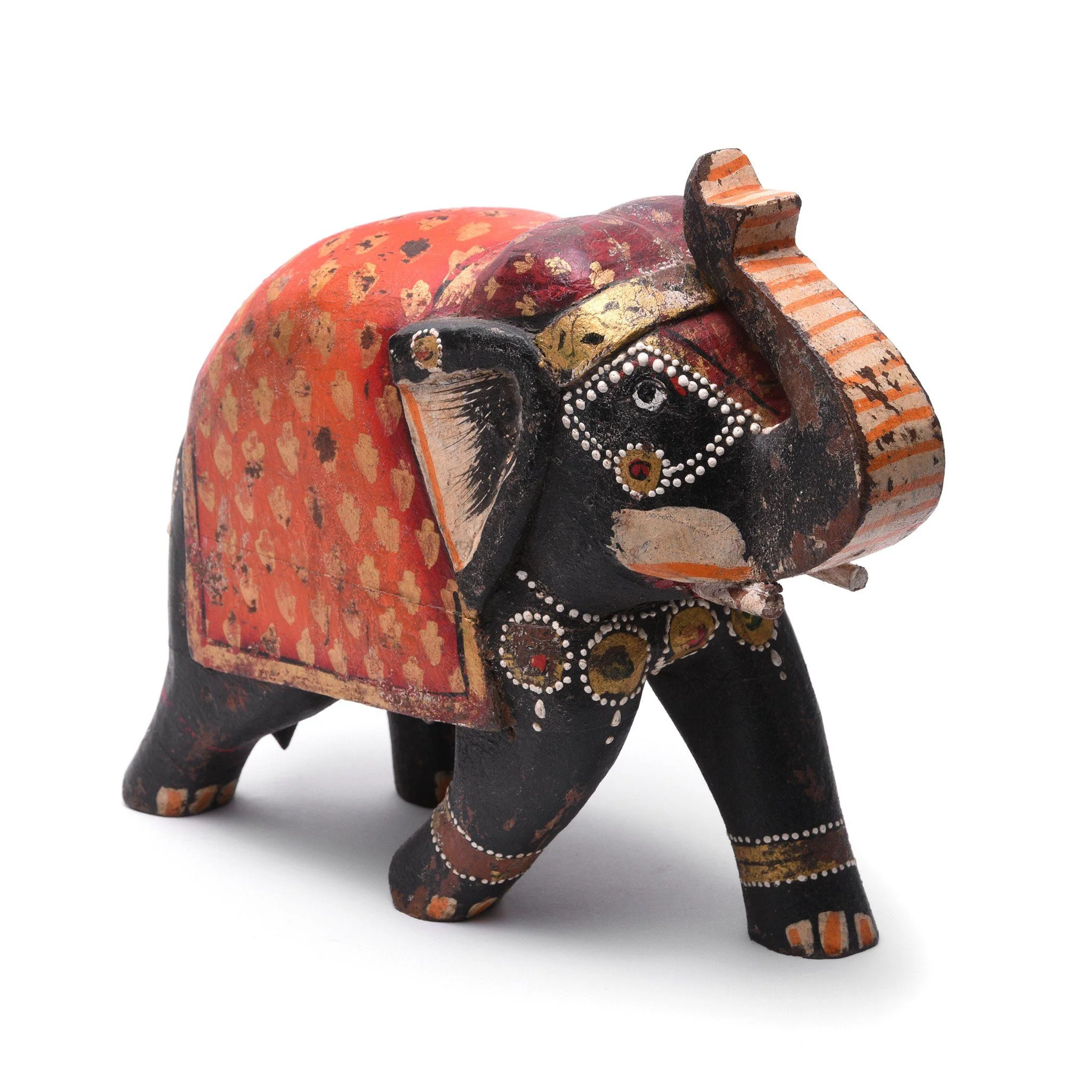 Painted Indian Elephant Figurine From Rajasthan - Image 6