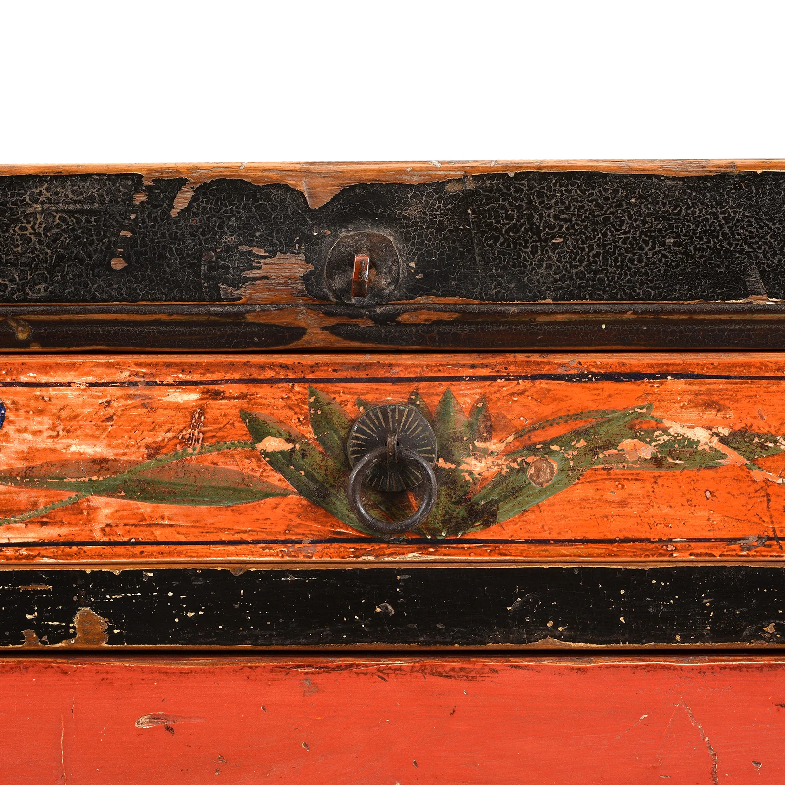 Painted Red & Black Gansu Sideboard - 19th Century - Image 13