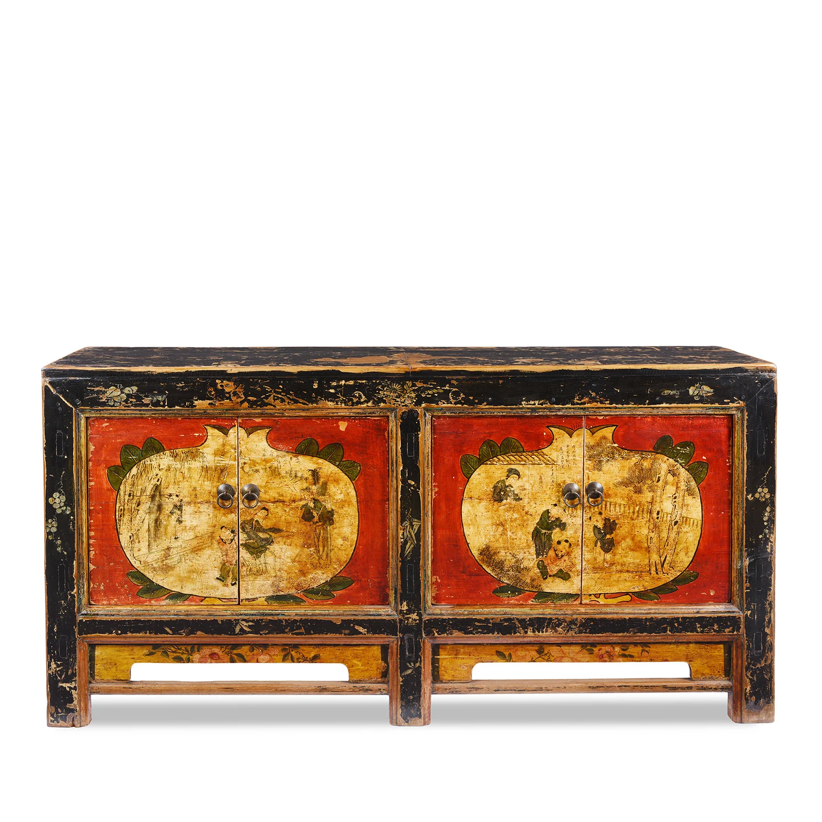 Painted Mongolian Sideboard - 19th Century