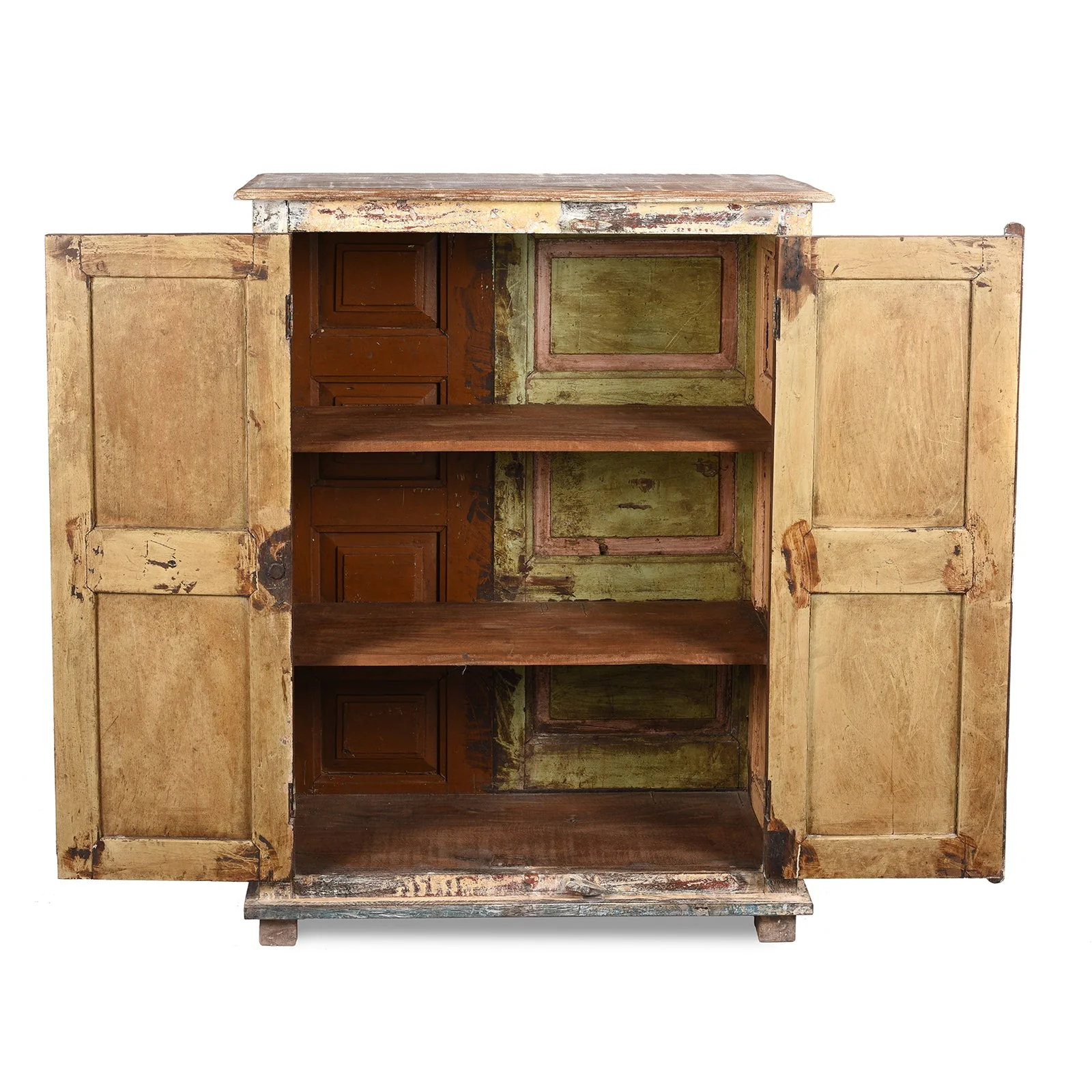 Painted Side Cabinet Made From Reclaimed Teak - Image 3