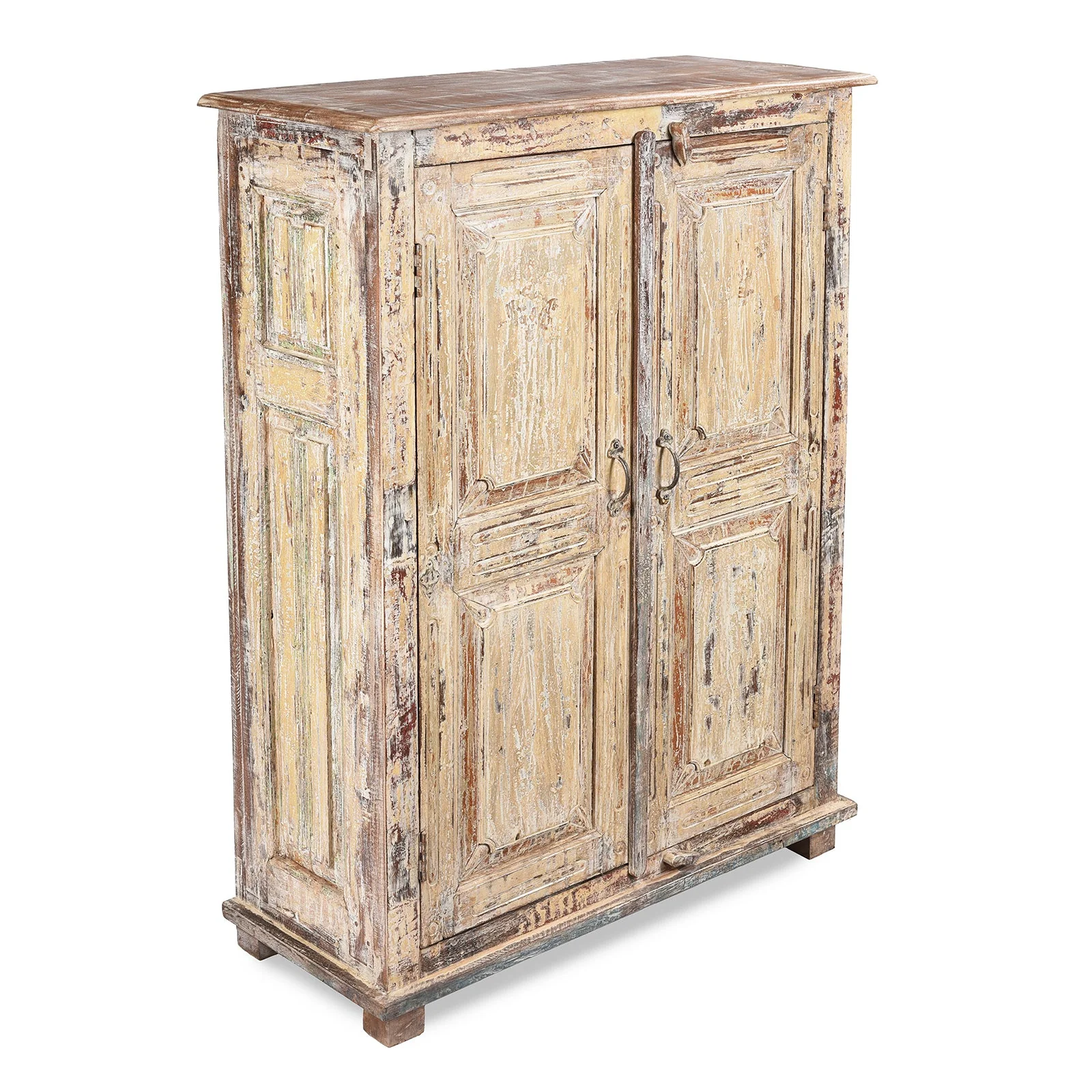 Painted Side Cabinet Made From Reclaimed Teak - Image 4
