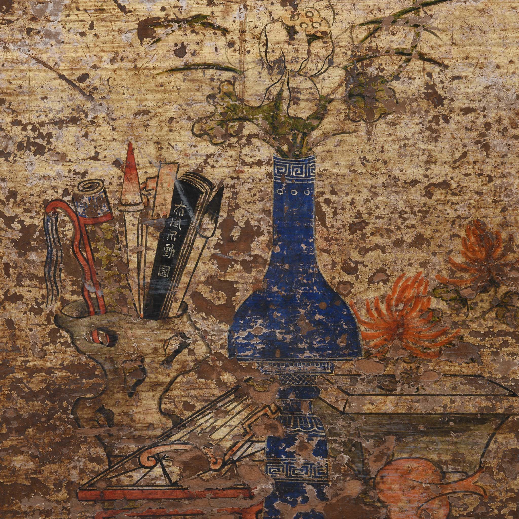 Painted Sideboard From Mongolia - 18thC - Image 10