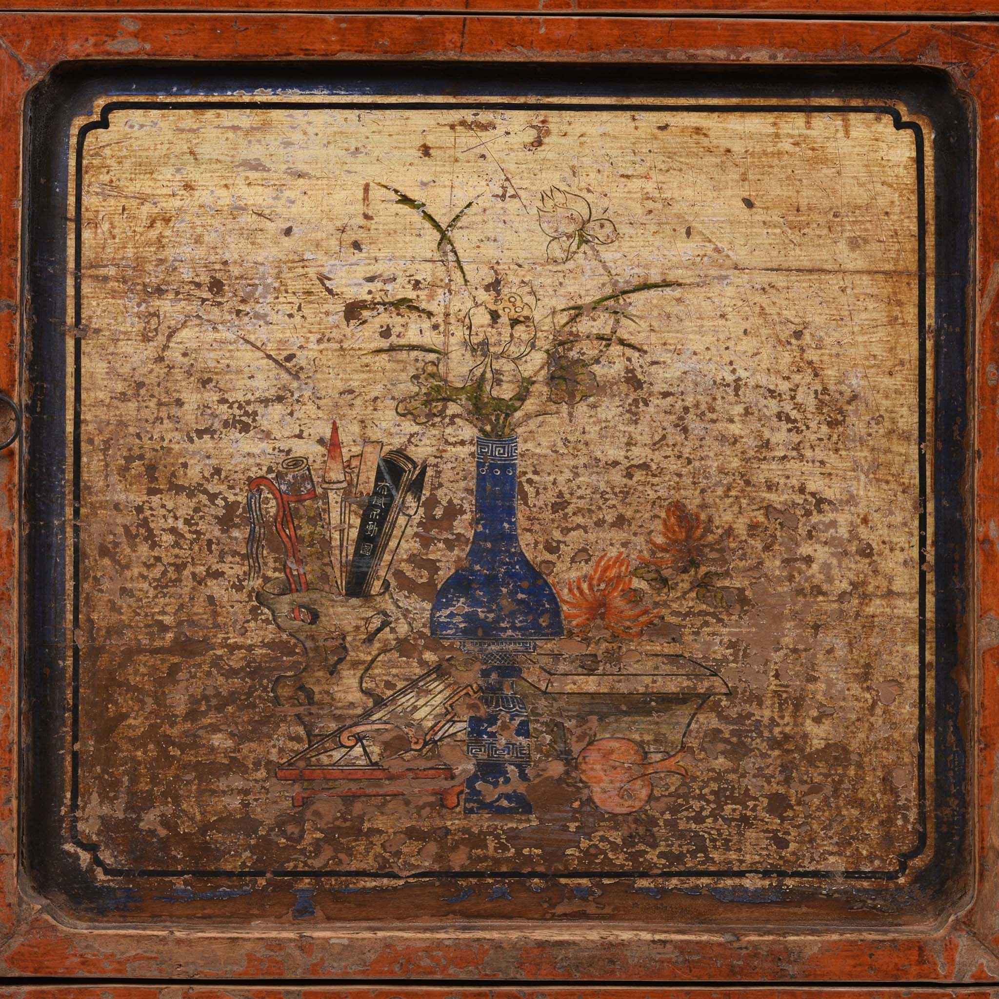 Painted Sideboard From Mongolia - 18thC - Image 7