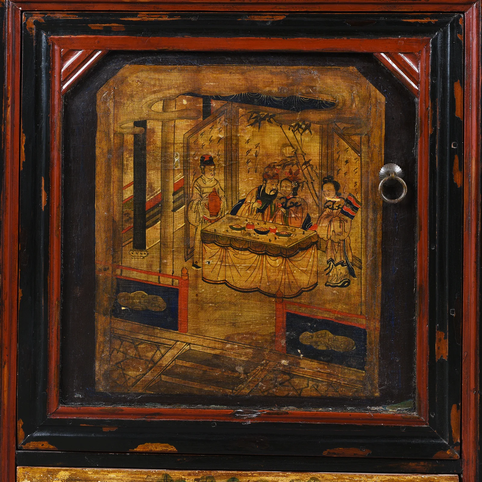 Painted Sideboard From Mongolia - 19th Century - Image 4