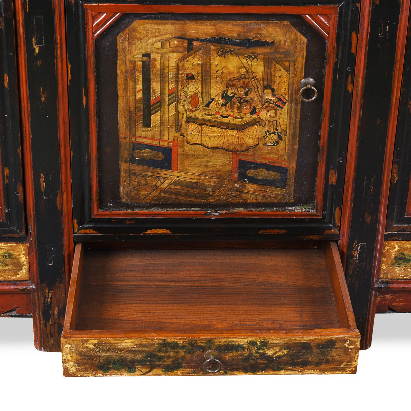 Painted Sideboard From Mongolia - 19th Century - Image 9